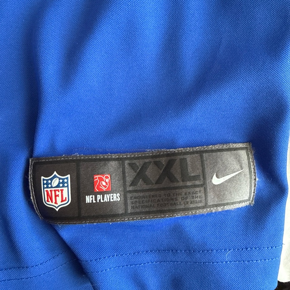 Men’s Nike Tyrod Taylor #5 Buffalo Bills Vapor Lmtd NFL Jersey Sz 2XL Blue RARE - Picture 3 of 6